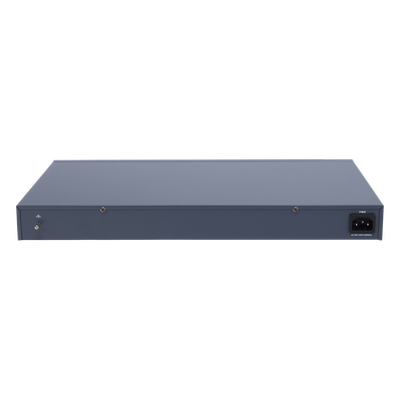 Switch PoE+ Administrable / 24 Puertos Gigabit / 2 Puertos SFP / PoE Extendido 250 m (820.2 ft) / 370 W / 56 Gbps