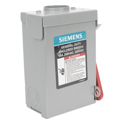 Interruptor de Seguridad / 240Vca / 2 Polos / 30A / NEMA 3R / Doble Ruptura Visible / Sin Portafusibles / 100kAIC