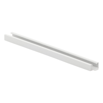 Canaleta Unicanal / PVC Auto-extinguible / 0 Halógenos / 20 cm (7.9 in) / RAL 7035 / Anti-choques