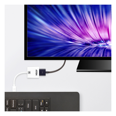 Adaptador activo / Mini DisplayPort a HDMI / 4K@30Hz / DisplayPort 1.2a / HDCP 1.3 / 6.89x1.77x0.59 in