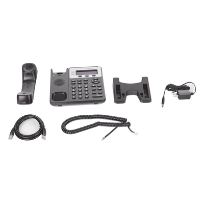 Teléfono IP Empresarial / 3 Líneas SIP / Pantalla TFT LCD 2.8 Pulgadas / 8 Teclas BLF / Conferencia 4 Vías / PoE / Bluetooth / Dual Gigabit Ethernet