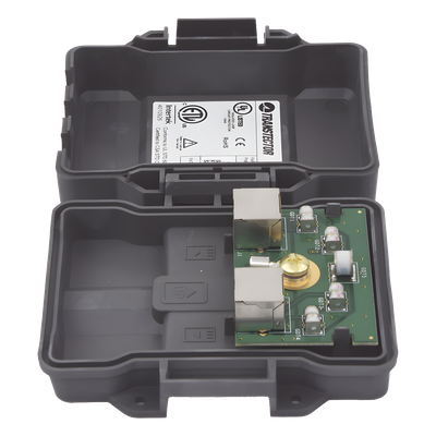 Protector PoE Exterior Gigabit / Tubo de Descarga de Gas GDT / 51W PoE+ / RJ45 Blindado / IP23 / 0.75m Cable