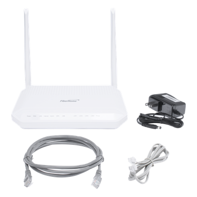 ONT GPON / 4 Puertos Gigabit / Wi-Fi Dual Band 2.4/5 GHz / 1 Puerto POTS / USB 2.0 / MIMO 2x2 / 2 Antenas 5 dBi / SC/UPC