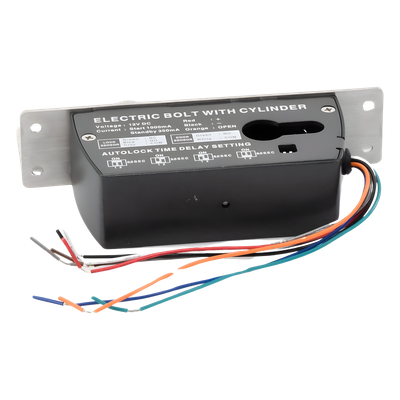 Cerradura de Perno Eléctrica / 2000 kg de Fuerza de Sujeción / Fail Safe 12 VCC / Temporizador 0-9 s / Sensor de Puerta NO/NC/COM / 500000 Ciclos