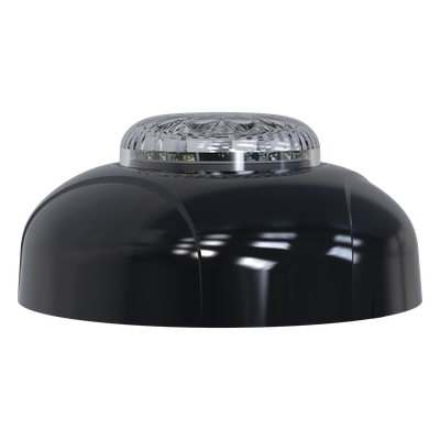 Estrobo LED / 12 LED Alta Intensidad / Rojo-Azul / Lente Transparente / Bisel Negro / IPX7 / 12 VCD