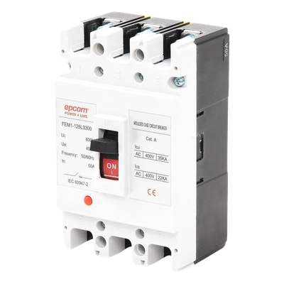 Protector Térmico Trifásico / 50 A / 690 V CA / Capacidad de Ruptura 125 A / Conductores 50 mm / -5°C a +40°C