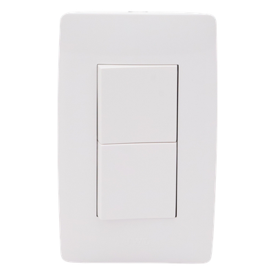 Apagador Escalera Doble / 10 A / 127 V CA / 60 Hz / 1 1/2 Módulos
