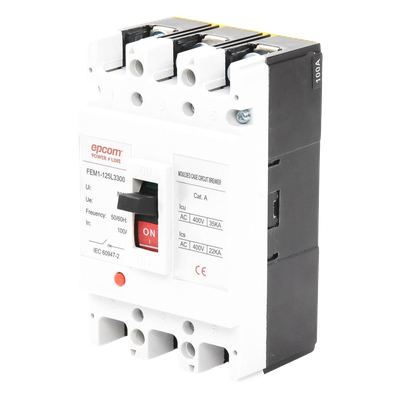 Interruptor Térmico 3P / 100 A / 690 V CA / Alta Capacidad de Ruptura / Aplicaciones Fotovoltaicas AC / -5°C a +40°C