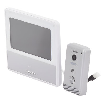 Kit de Videoportero IP / Monitor Wi-Fi / Apertura Remota por App / Alimentación 110 VCA / Diseño Compacto