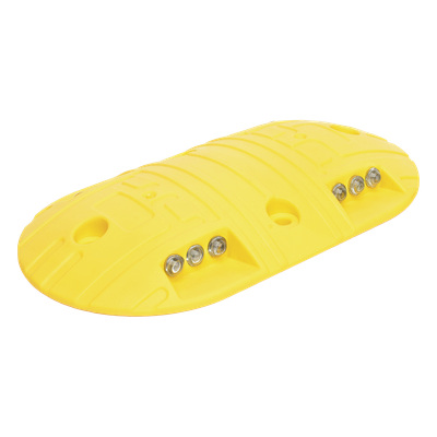 Boya Vial / Plástico Duradero / 20 Toneladas / LED Reflejantes / 4 Orificios / 8.7 x 4.7 x 1 pulgadas