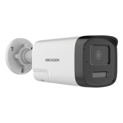 Cámara Bala TURBOHD / 4K UHD 8 Megapixel / Lente 2.8 mm / 113° HFOV / Dual Light 40 m (131.2 ft) / Audio Bidireccional 5-8 m / IP67 / Metal