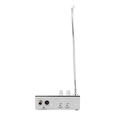 Sistema de Intercomunicación de Ventanilla / Audio Bidireccional / Captación 50 cm / Micrófono Dual Interior y Exterior / Carcasa de Aluminio Espacial / 12V / 2W