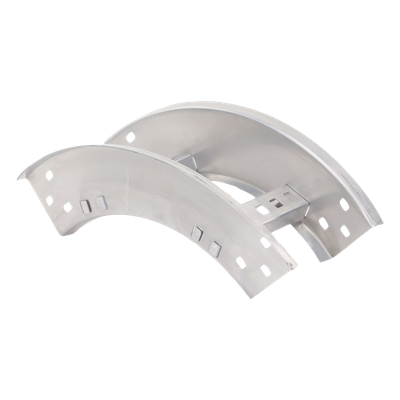 Curva Vertical Exterior / Perfil Z / Peralte 3 1/4" / Ancho 6" / Radio 8" / Aluminio / 90°