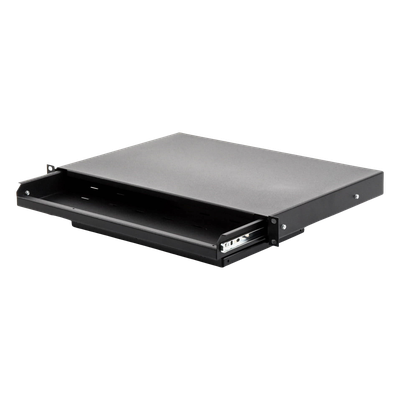 Charola Abatible para Teclado y Ratón / Rack 19" / 1U / Superficie Antideslizante / Instalación Rápida
