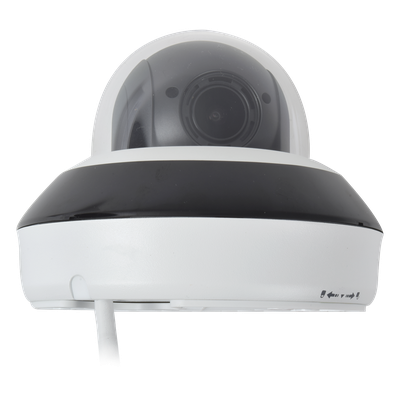 Mini Domo PTZ IP / 4 Megapixel / Zoom Óptico 4X / IR EXIR 20 m (65.6 ft) / WDR 120 dB / PoE / IP66 / IK10