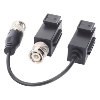 Transceptor de Video Pasivo / Hasta 8 MP (4K) / Distancia 400 m (1312.3 ft) / Inmunidad 60 dB / Audio por Coaxitron / Push Button