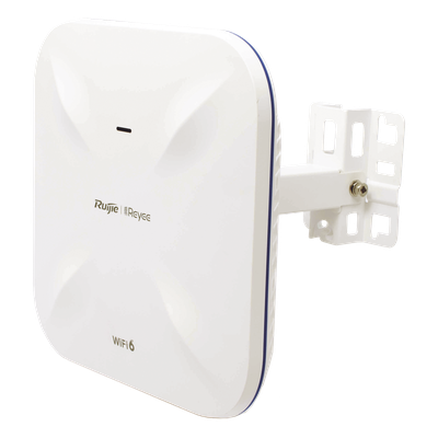 Punto de Acceso Mesh Wi-Fi 6 / 2.4 GHz 574 Mbps / 5 GHz 1200 Mbps / PoE Gigabit / SFP Óptico / 4 dBi y 6 dBi / Exterior 360°