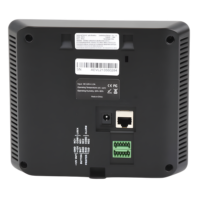 Terminal Biométrica Facial / 1,500 Usuarios / Pantalla 2.8" / TCP-IP USB / Control 1 Puerta / ADMS