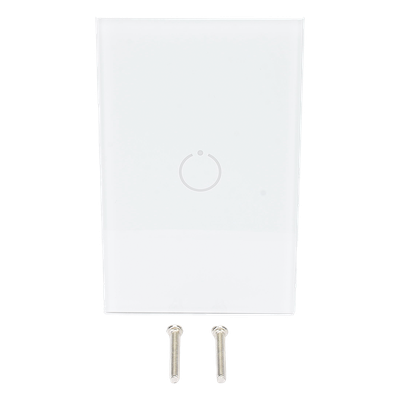 Interruptor Táctil Z-Wave Plus / 1 Botón / AC 85-260V / Frecuencia Ajustable / Panel Touch Inalámbrico