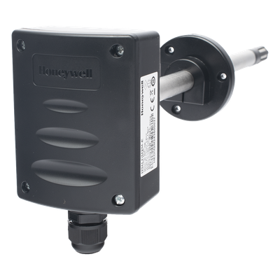 Sensor de Temperatura y Humedad para Ducto HVAC / Doble Salida 4-20 mA / Precisión Humedad ±2% RH / IP65 / Rango Configurable -40 a 60°C