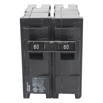 Interruptor Automático Enchufable / 2 Polos / 60 A / 240 VCA / Capacidad Interruptiva 10 kA / UL 489