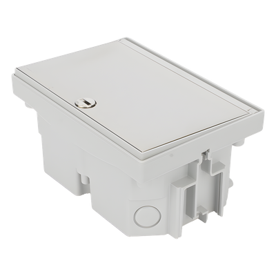 Caja de Suelo Estanca / IP66 / Interior y Exterior / Sistema de Drenaje / Cierre de Seguridad / Alta Resistencia