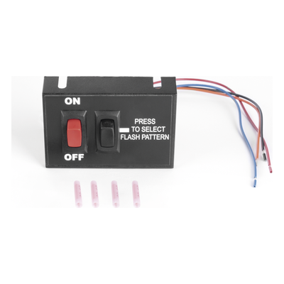 Controlador de Encendido/Apagado / Selector de Patrón Momentáneo / 12 VCC / 15 A / 3.5 x 2.15 pulgadas (8.89 x 5.48 cm)