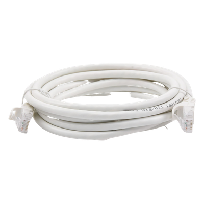 Cable de Parcheo UTP Cat6 / 3.0 m (9.84 ft) / 1 Gbps / RJ45 / Blanco