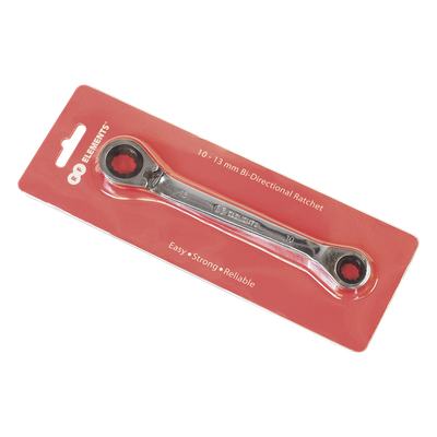 Llave combinada / 13mm y 10mm / Trinquete / Acero cromado / 0.1 kg / 1.06 pulg