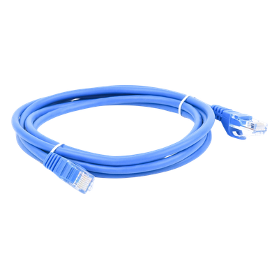 Cable de Parcheo UTP Cat5e / 2 m (6.56 ft) / Azul / 1 Gbps / RJ45