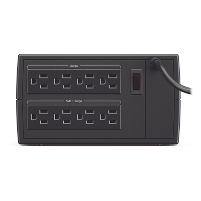 Regulador de Voltaje AVR / 1500 VA / 750 W / 8 Salidas NEMA 5-15R / Supresión de Picos 245 J / EMI/RFI / Diseño Compacto