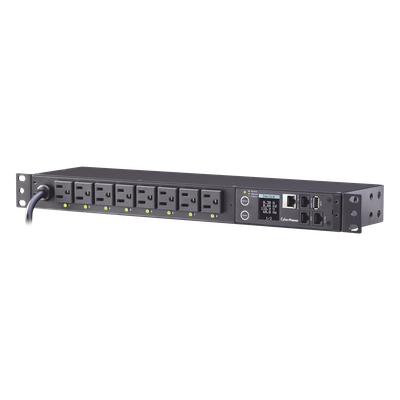 PDU Switchable / 8 Salidas NEMA 5-15R / Entrada 120 Vca NEMA 5-15P / Horizontal 19in / 1UR / Control Remoto por Red / Daisy Chain