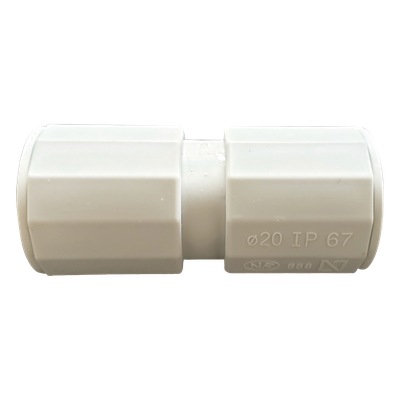 Cople para Tubería Rígida / 40 mm (1 1/2") / IP67 / Libre de Halógenos / Auto-extinguible / Sin Pegamento