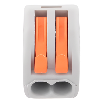 Conector de Presión / 1 Entrada 1 Salida / 12AWG-28AWG / 250V 32A / -20°C a 70°C / 0.47 x 0.83 x 0.59 in