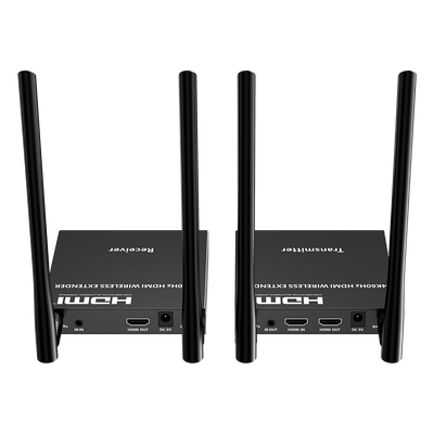 Extensor HDMI Inalámbrico / 4K@60Hz / Resolución 4096x2160 / Tecnología ipcolor STREAM / Banda 5G 5.18-5.24 GHz / Alcance 50 m (164 ft) / Conexión 1 a 4 Pantallas