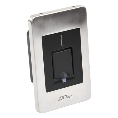 Lector Esclavo de Huella y Proximidad / RS-485 / IP65 / Acero Inoxidable / -10°C a 45°C / 125 kHz RFID / 4.76 x 3.04 x 1.50 in