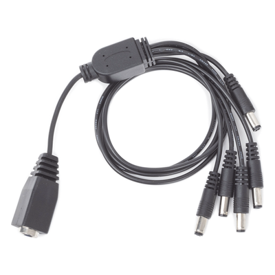 Cable de Distribución de Alimentación / 5 Vías / 4 Cámaras TurboHD / 12 VCC / 500 mA por Canal / Conector Plug 2.5'