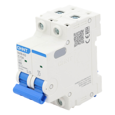 Interruptor Termomagnético / 2 Polos / 10 A / 6 kA / Riel DIN / 110-415 VCA