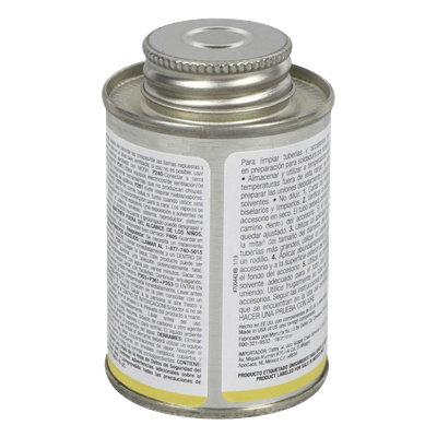 Limpiador de tubería / 946 ml (32 oz) / PVC, CPVC y ABS / Evaporación rápida / 4°C a 43°C