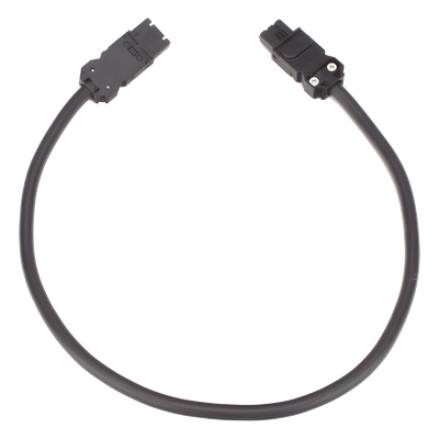 Cable de Unión para Lámparas LED / Conexión Daisy Chain hasta 4 Unidades / 60 cm / 3 Polos / Voltaje Universal 100-240V AC / Sistema Clic sin Herramientas