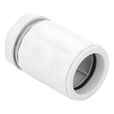 Conector de Tubería Rígida a Caja / PVC Auto-extinguible / 50 mm / IP65 / -24°C a 60°C / Sin Halógenos