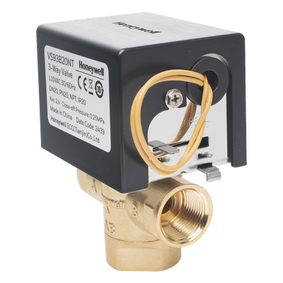 Válvula de Control Eléctrica 3 Vías / Fancoil / Retorno por Resorte NC / 110 V CA / DN20 (3/4") NPT / PN20 / On/Off