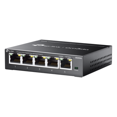 Switch Gestionado SDN / 5 Puertos Gigabit / 10 Gbps Capacidad Switching / 7.4 Mpps Forwarding Rate / Fanless / VLAN 802.1Q / QoS 8 Colas