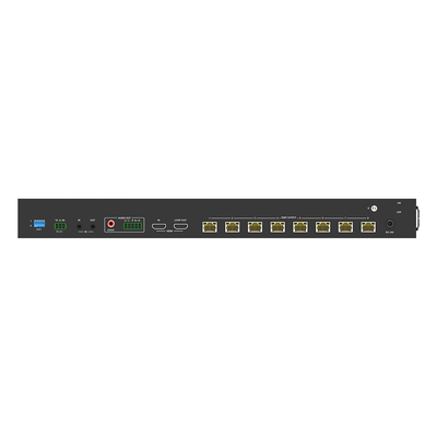 Splitter y Extensor de Video HDBaseT / 1x8 / 4K@60Hz 4:4:4 / 120 m (393.7 ft) en 4K / 150 m (492.1 ft) en 1080p / 18 Gbps / HDR10+ / PoC / IR y RS-232