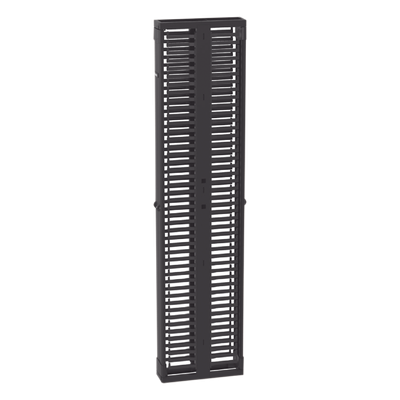 Organizador Vertical de Cables / Alta Densidad 45 RU / Doble Frontal y Posterior / 6 in (152 mm) Ancho / Acero y ABS / Push-to-Close
