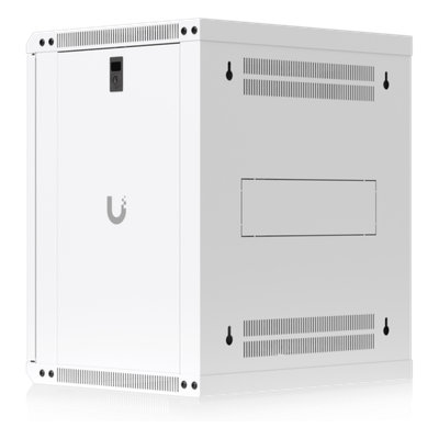 Gabinete Rack 12U / Montaje en Pared / Profundidad 450 mm (17.7") / Puerta Perforada / Ventilación Integrada 50 dB(A) / Paneles con Llave