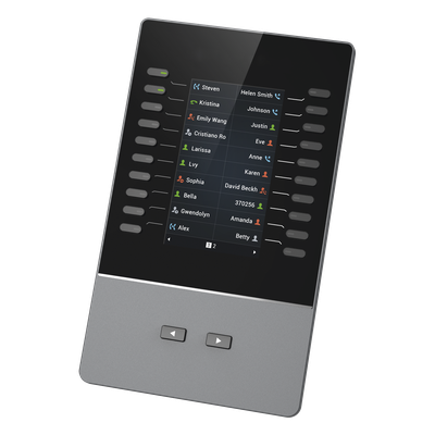 Módulo de Extensión IP / Pantalla LCD 4.3" / 272 x 480 píxeles / 40 Contactos por Módulo / Hasta 160 Líneas en Cascada / BLF y Conferencia