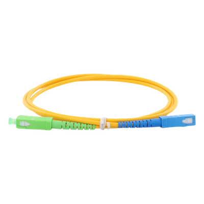 Jumper de Fibra Óptica / Monomodo OS2 G.652D / SC/APC-SC/UPC / Simplex / 1 m (3.28 ft) / Forro PVC 2 mm
