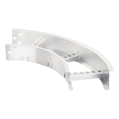 Curva Horizontal de Aluminio / Perfil Z / Peralte 3 1/4" / Ancho 6" / Radio 8" / 90° / Incluye Tornillería