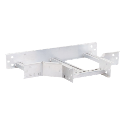 Derivación T Horizontal / Perfil Z / Peralte 3 1/4" / Ancho 9" / Radio de Curvatura 8" / Aluminio / Incluye Tornillería